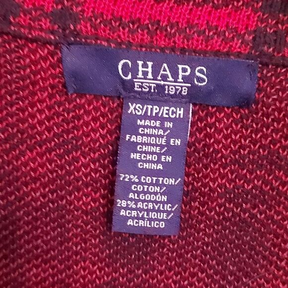 Chaps Sweater Jacket Size XSmall - Picture 4 of 7